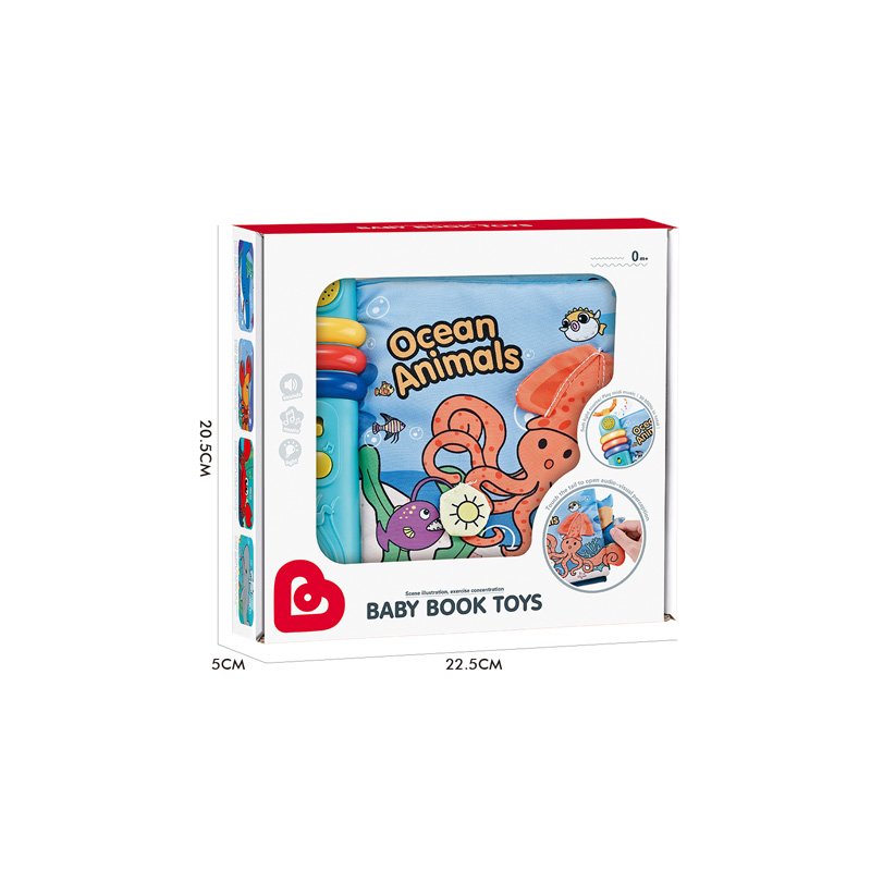Yutong Early Education Toy Unisex Wholesale Children's Puzzle with Music Lighting Story Cloth Book for 0-6 Years