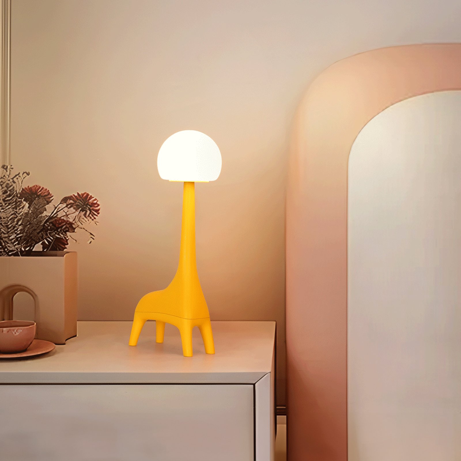 Newish Creative Animal Colorful Modern Lamparas Bedroom Bedside Room Decor Baby Fat Giraffe Kids Led Night Light Table Desk