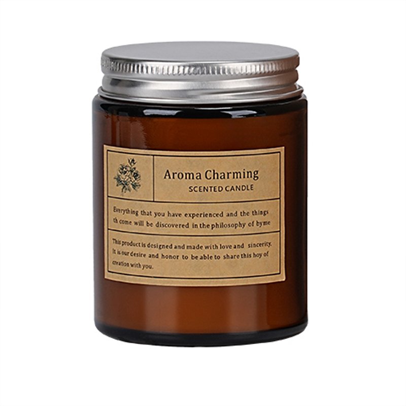 Custom Logo Luxury Glass Empty Scented Candle Jars Private Label With Soy Candles Scented wholesale natural waxscented candles