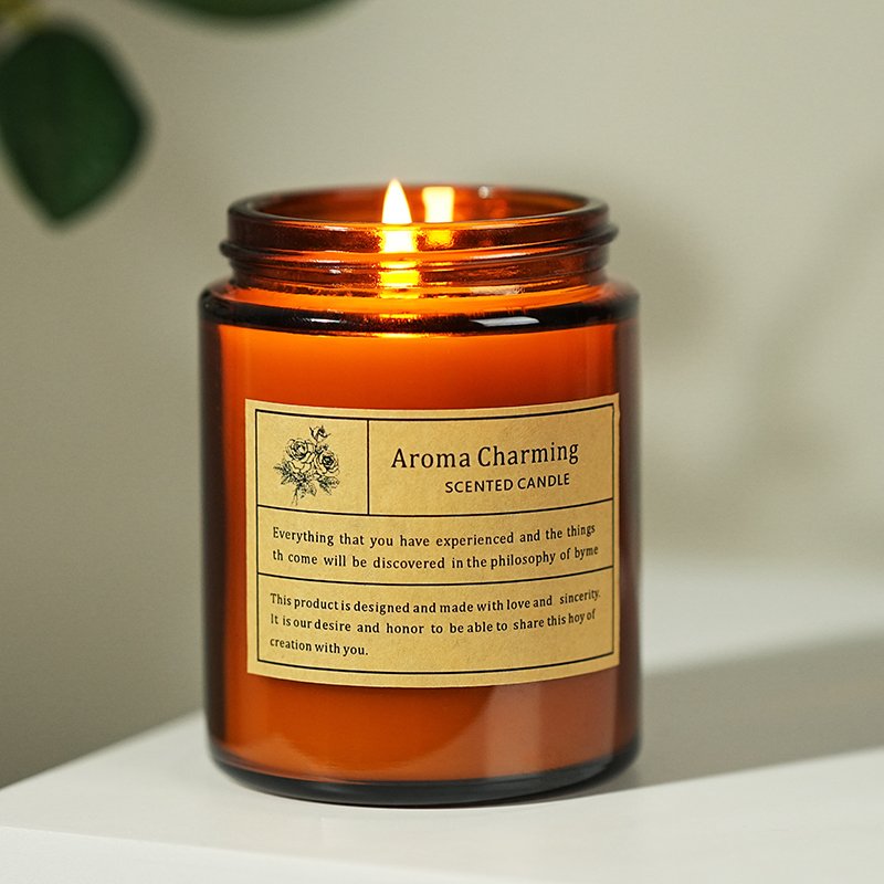 Custom Logo Luxury Glass Empty Scented Candle Jars Private Label With Soy Candles Scented wholesale natural waxscented candles