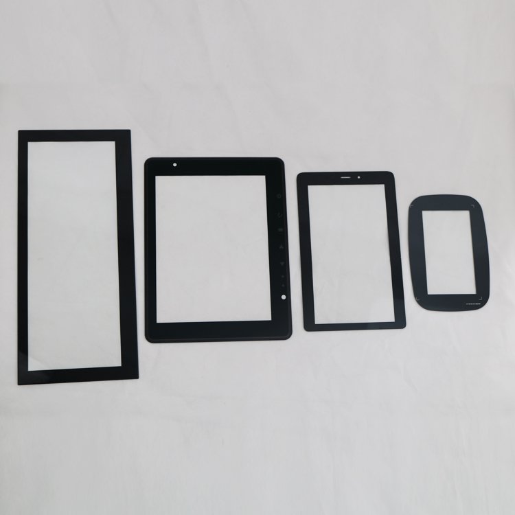 Screen printing electronic screen glass touch control covered glass 2mm 3mm glass tempered plate