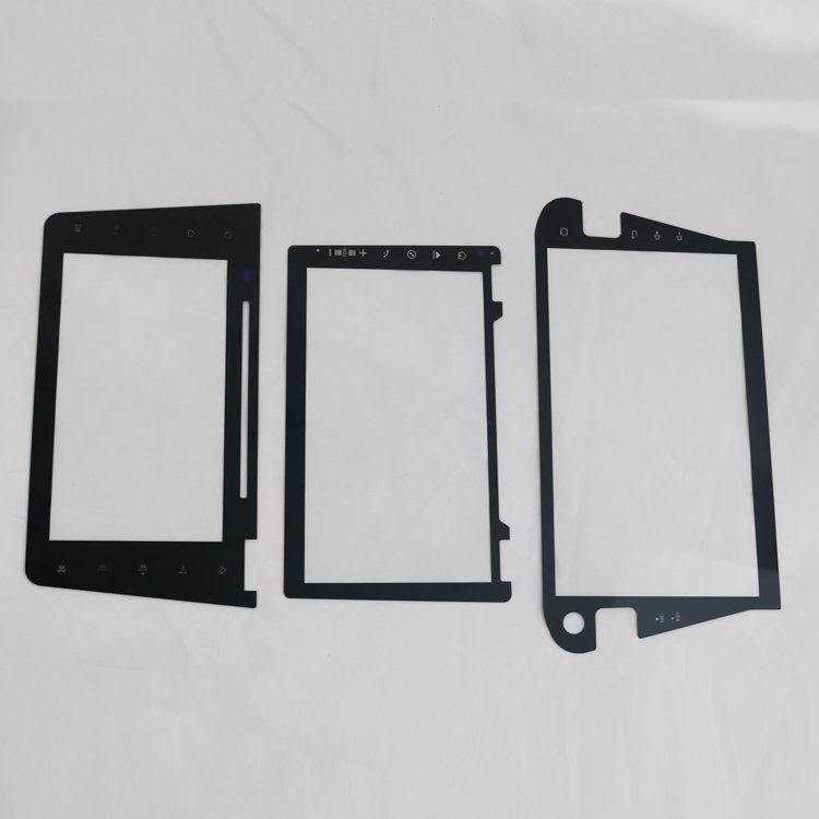 Screen printing electronic screen glass touch control covered glass 2mm 3mm glass tempered plate