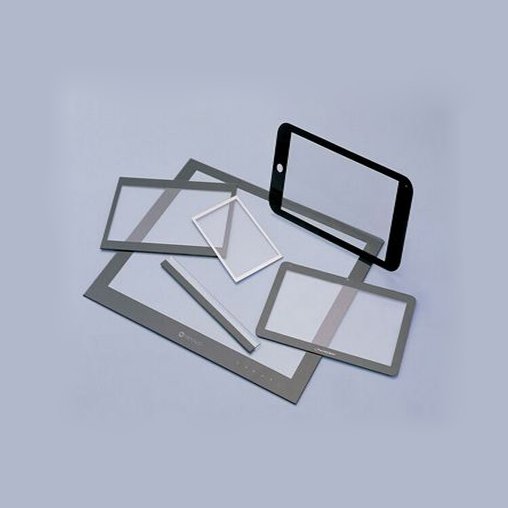 Screen printing electronic screen glass touch control covered glass 2mm 3mm glass tempered plate