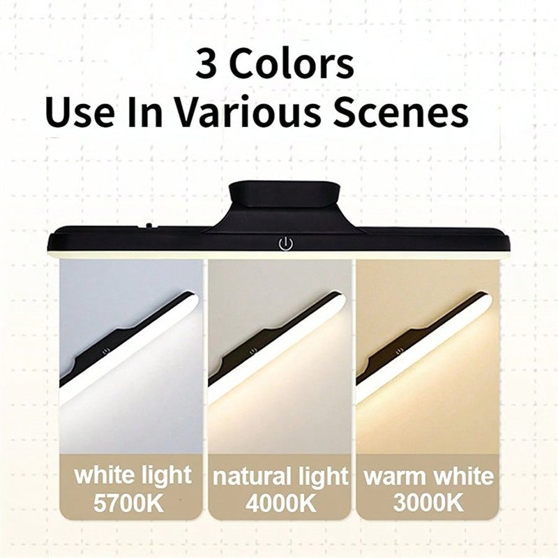 Small Touch Sensor USB Rechargeable LED Reading Study Book light Book Light Lamp Bar For Home Dormitory With Hanging Magnetic