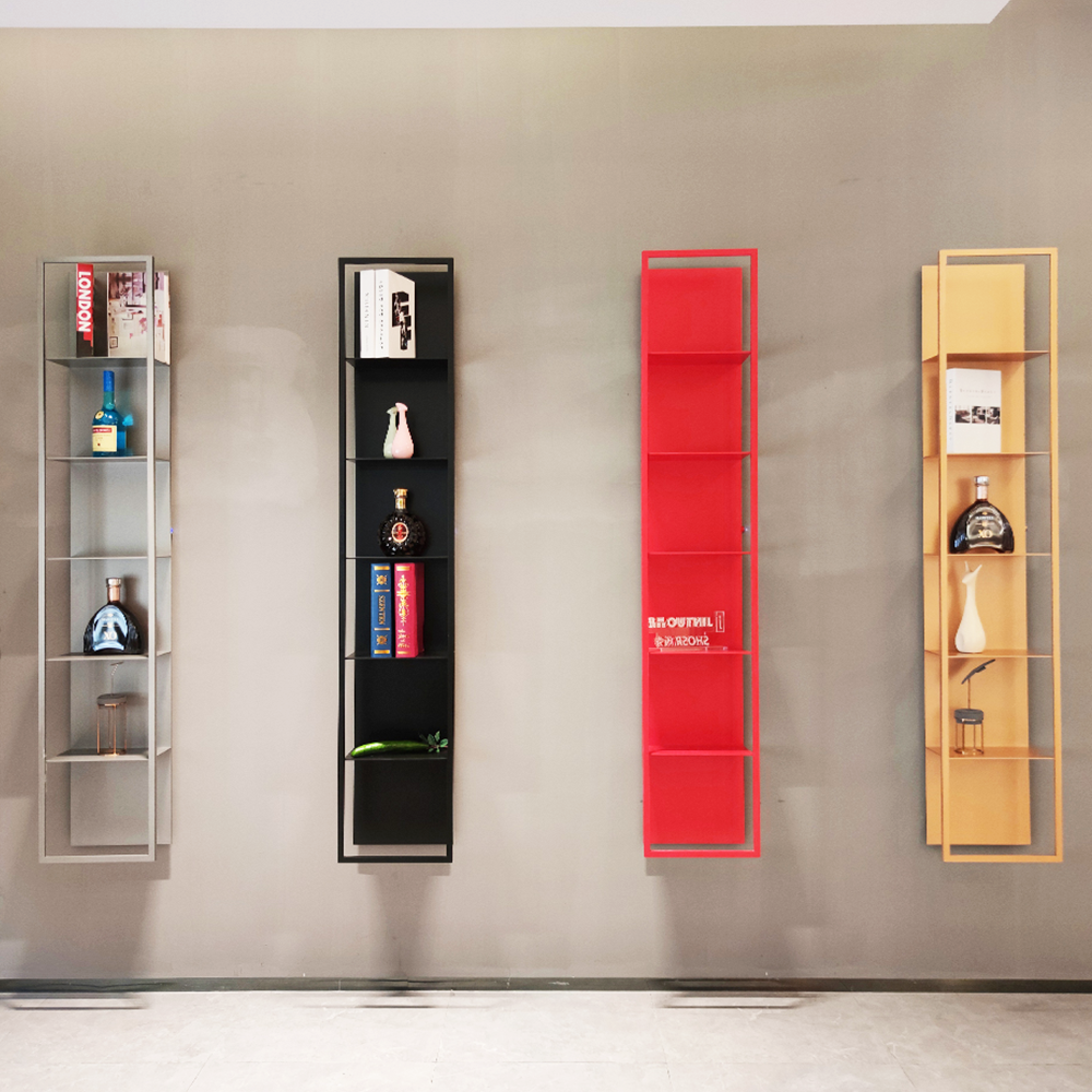 Modern Design Living Room Corner Speakers Aluminum Metal Frame Led Light Bookcases&Bookshelves Bookshelf For Kids
