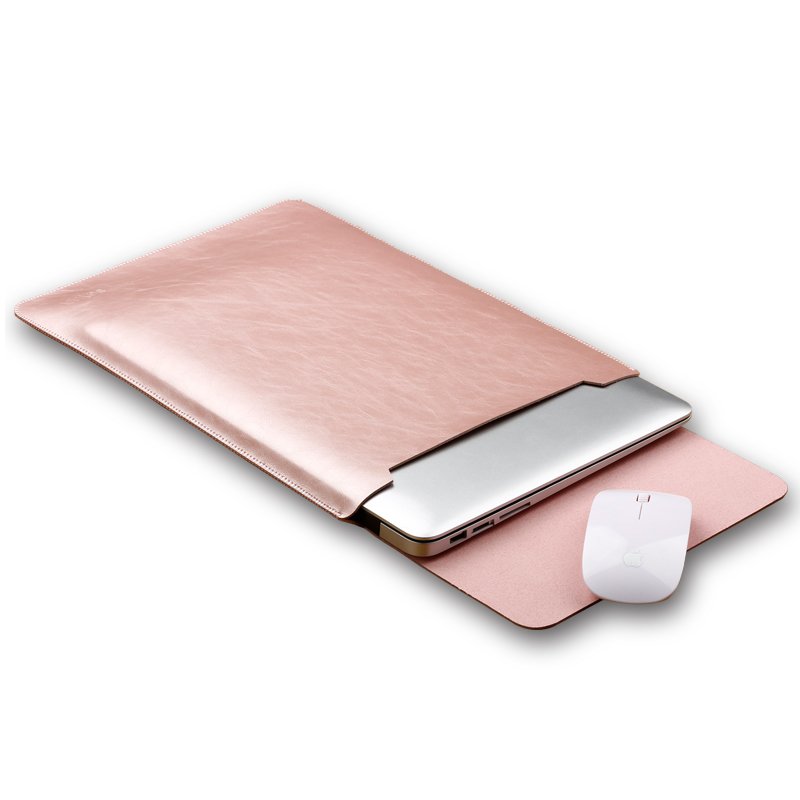 High Quality 13.3 Inch Custom Laptop Case Leather Sleeves with Mouse Pad PC Material for Macbook Air Pro