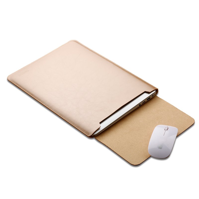 High Quality 13.3 Inch Custom Laptop Case Leather Sleeves with Mouse Pad PC Material for Macbook Air Pro