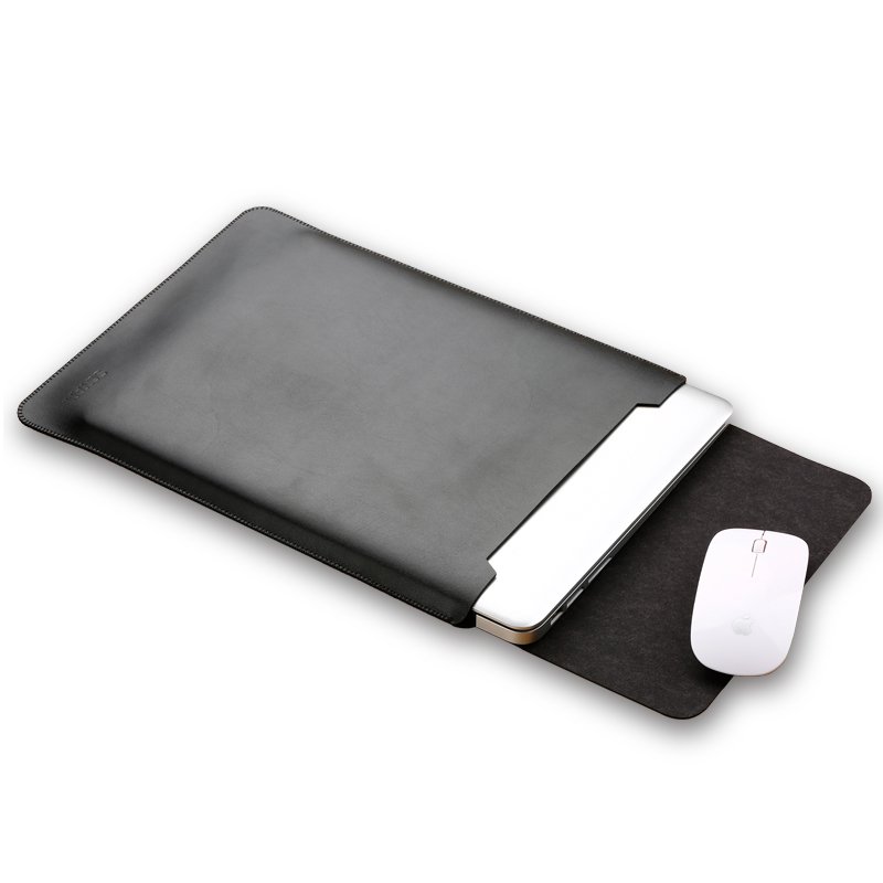 High Quality 13.3 Inch Custom Laptop Case Leather Sleeves with Mouse Pad PC Material for Macbook Air Pro