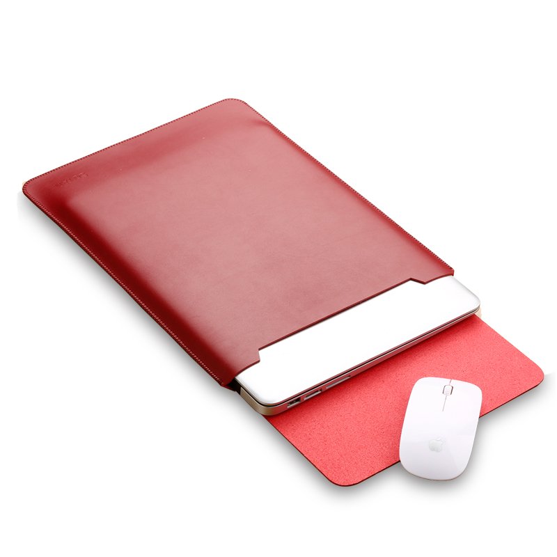 High Quality 13.3 Inch Custom Laptop Case Leather Sleeves with Mouse Pad PC Material for Macbook Air Pro