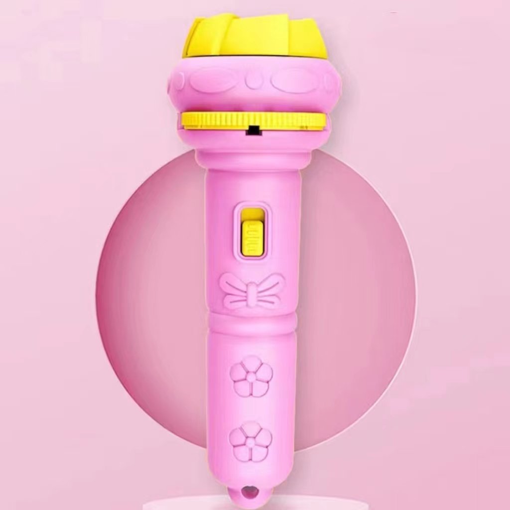 Children's Luminous Projection Toy LED Flashlight Education Cognition Early Knowledge Animal Pattern Bedtime Story