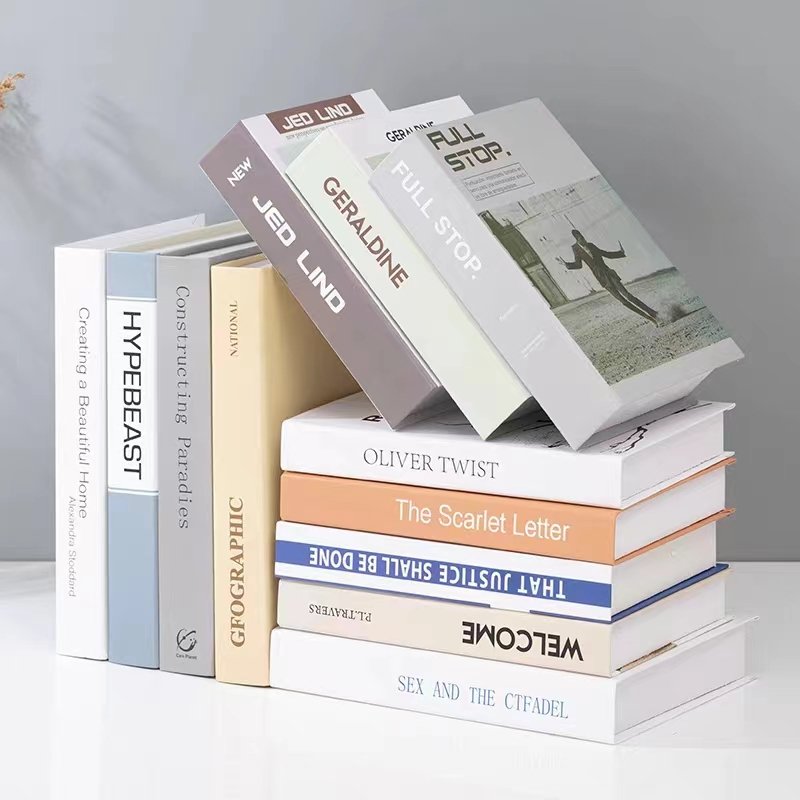 Nordic Home Hotel Decoration Faux Book Props Coffee Table Decorative Books Home Decor Luxury Designer Books