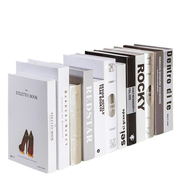 Nordic Home Hotel Decoration Faux Book Props Coffee Table Decorative Books Home Decor Luxury Designer Books