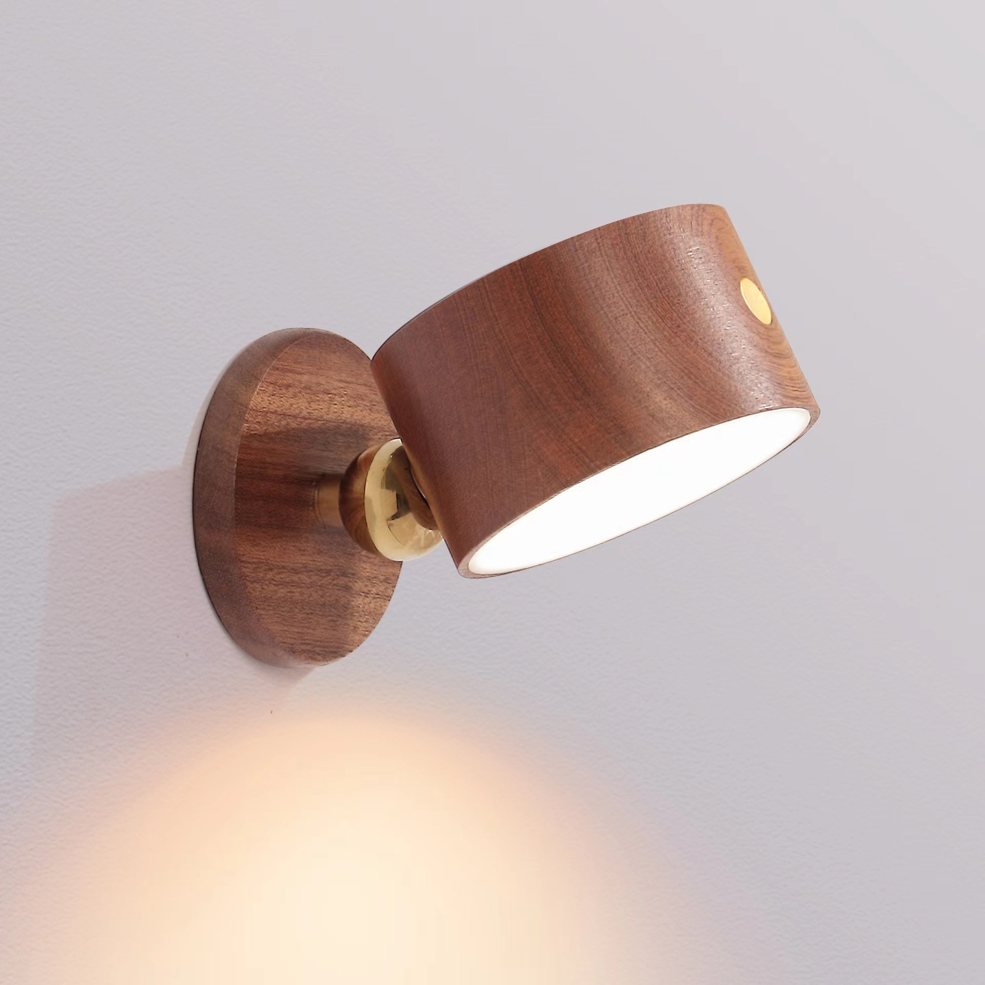 Modern Europe bed lamps Factory Direct USB Wooden Rechargeable Book Reading lamps for bedroom Night Lamp Bed Bedside Light