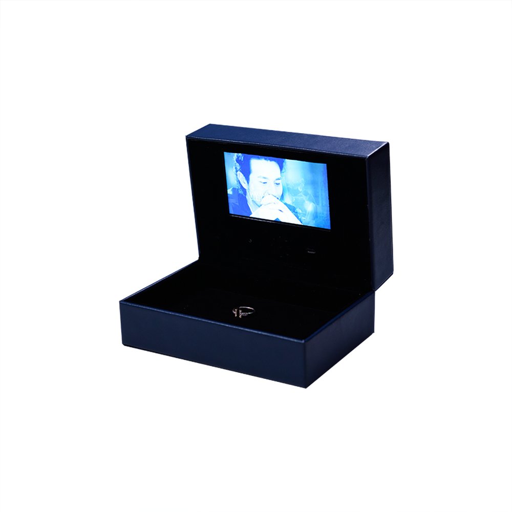 Luxury Video Guest Brochure Card 4GB Memory Business Card Lcd Video Book Invitation Clear lcd screen video box wedding
