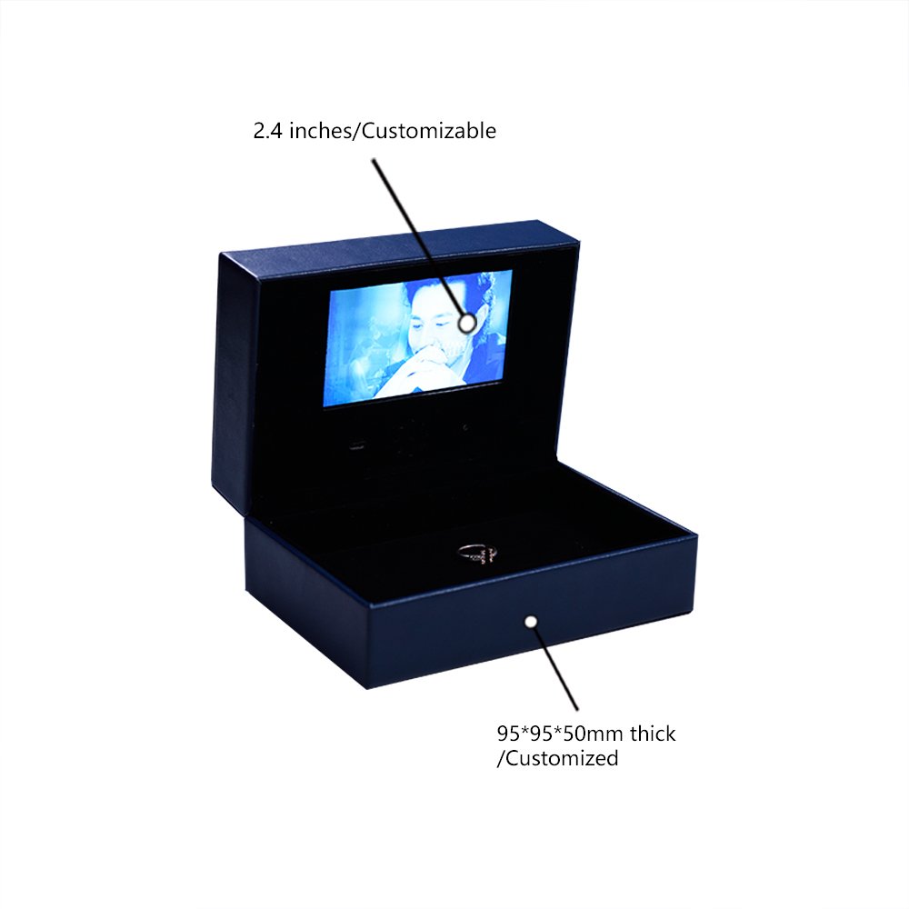 Luxury Video Guest Brochure Card 4GB Memory Business Card Lcd Video Book Invitation Clear lcd screen video box wedding