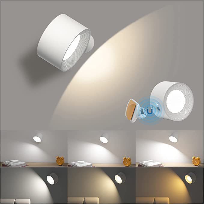 USB charging LED Bedside reading book light Charging Portable touch adjustable magnetic cabinet light