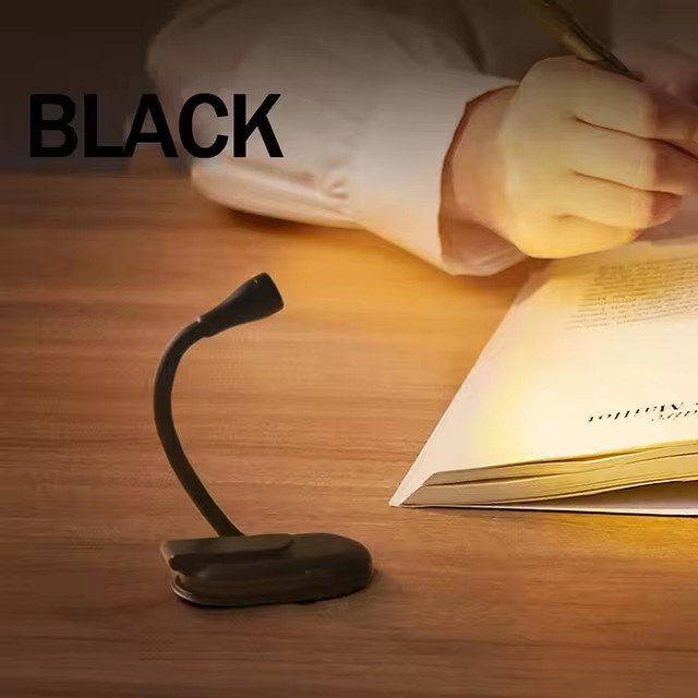 Portable LED Book Lights USB Rechargeable Eye Protection Night Light Mini 360°Clip-On Desk Reading Lamp Travel Bedroom