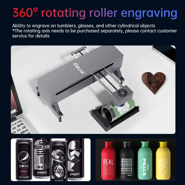 DJ7 Acrylic metal stainless steel mini laser engraver for metal CNC small laser engraving machines blue light machine