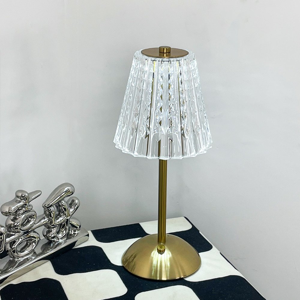 Retro bar hotel cafe bedside metal night light USB charging touch desk lamp
