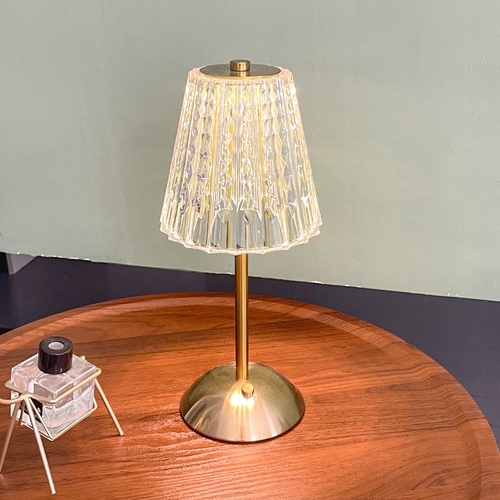 Retro bar hotel cafe bedside metal night light USB charging touch desk lamp