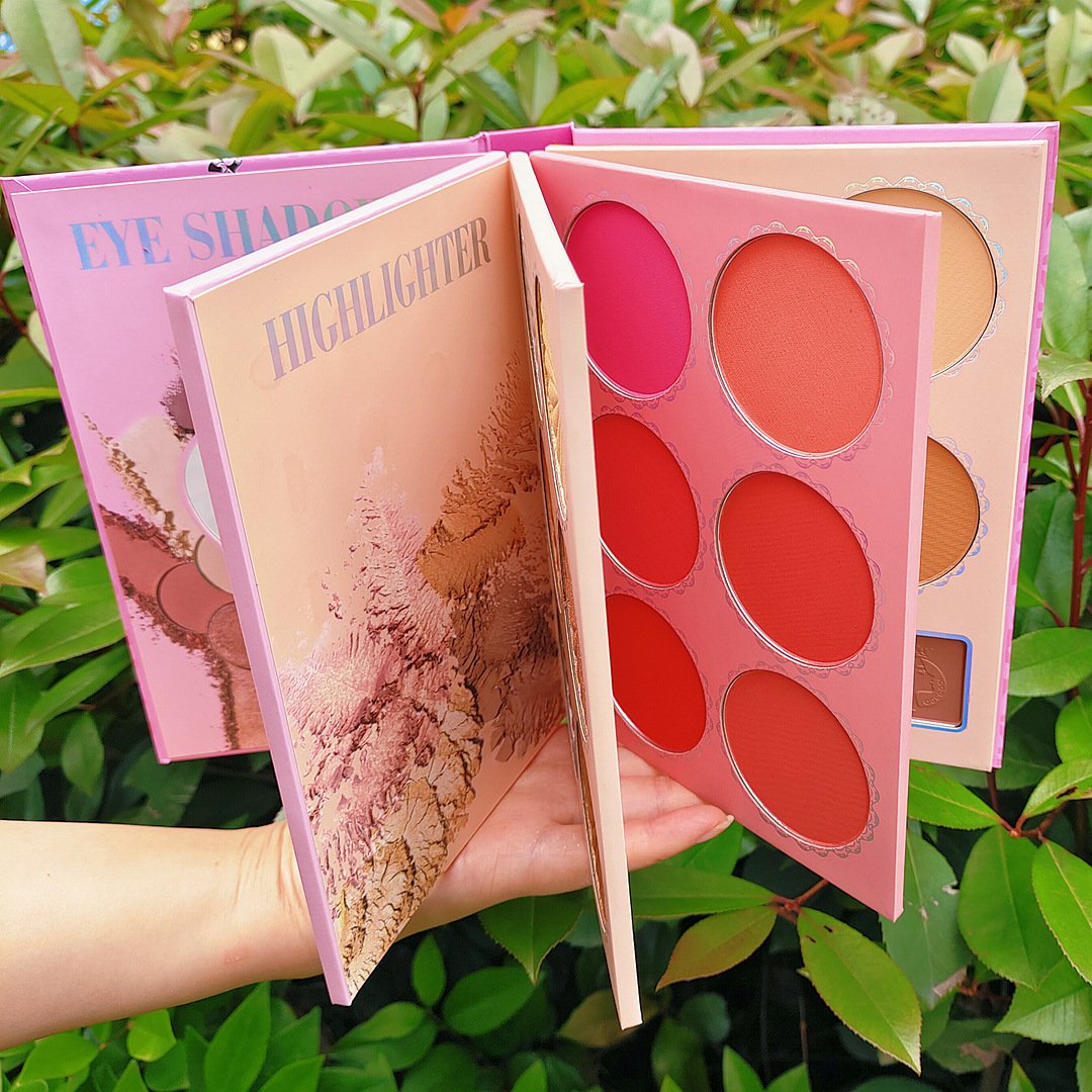 Wholesale Book Makeup High Quality Vegan Eyeshadow Palette 43 Color Cardboard Eye Shadow Boxes Eyeshadow Book