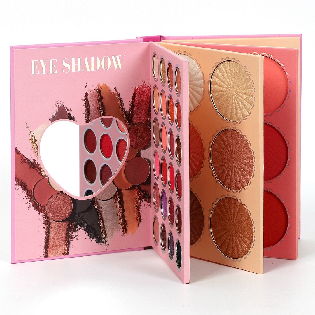 Wholesale Book Makeup High Quality Vegan Eyeshadow Palette 43 Color Cardboard Eye Shadow Boxes Eyeshadow Book