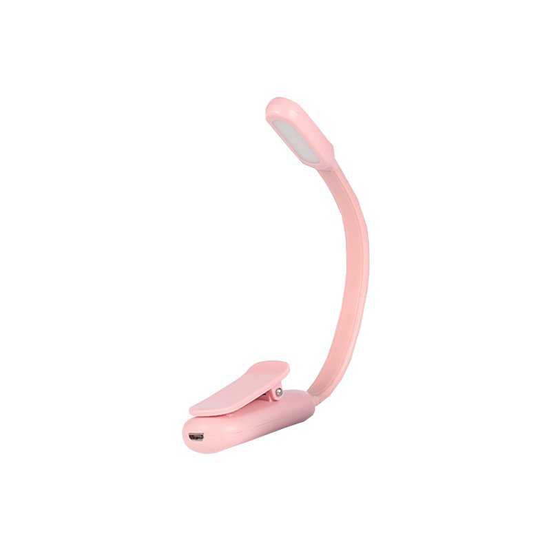 Pink blue black clip book lamp stepless dimming reading light
