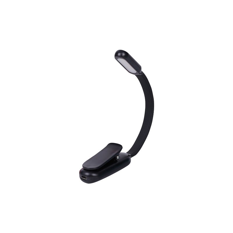 Pink blue black clip book lamp stepless dimming reading light