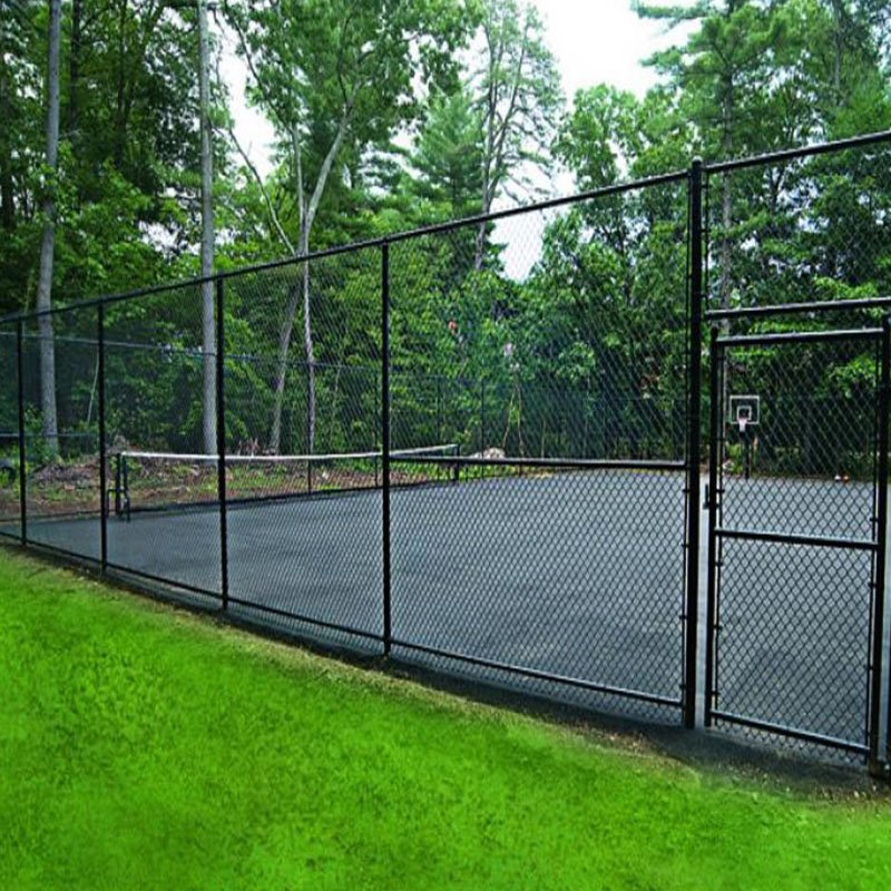 Chain link fence galvanized diamond hole cyclone wire fence design galvanized chain link fence wire mesh rolls