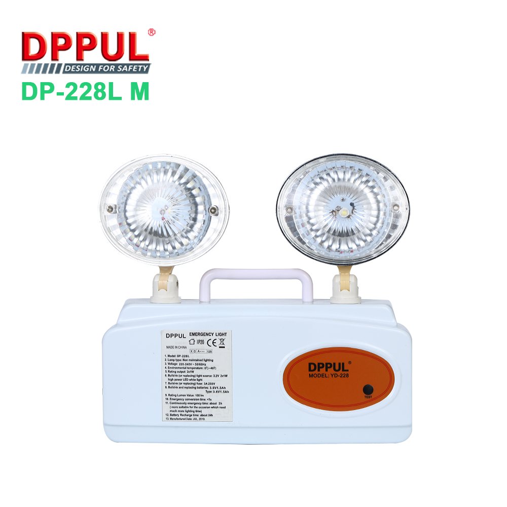 cheap Wholesale portable rechargeable battery work emergency twin spot light