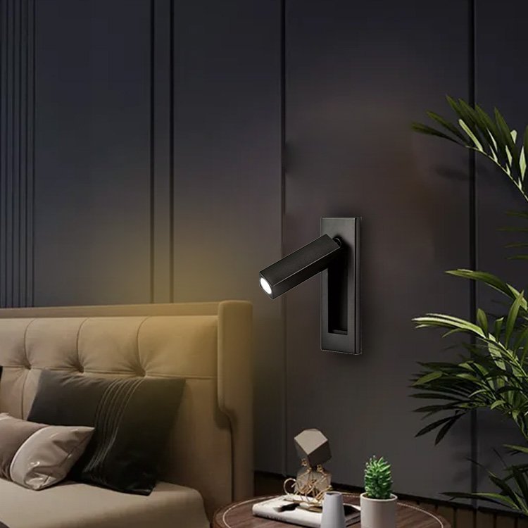 Indoor Wall Lamp Led Lamp Metal Push Switch On Plate Can Adjusted