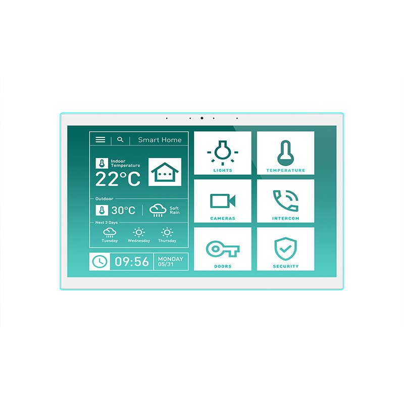 Wall Mount 15.6inch automation touch control panel Smart home dashboard tablet PC android with poe RS485 RS232 nfc led light