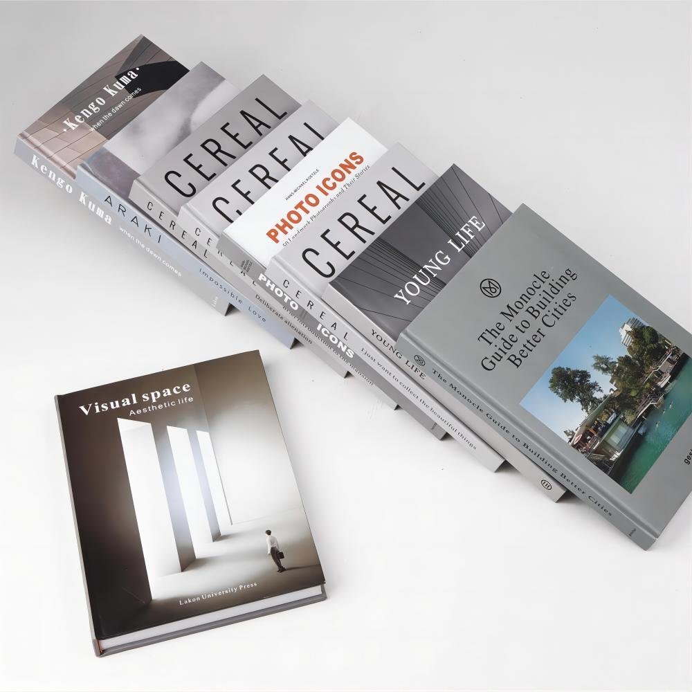 Modern Simple Fashion Model Room Coffee Table Decoration Book Shooting Props Office Bookcase Decorations Real Book