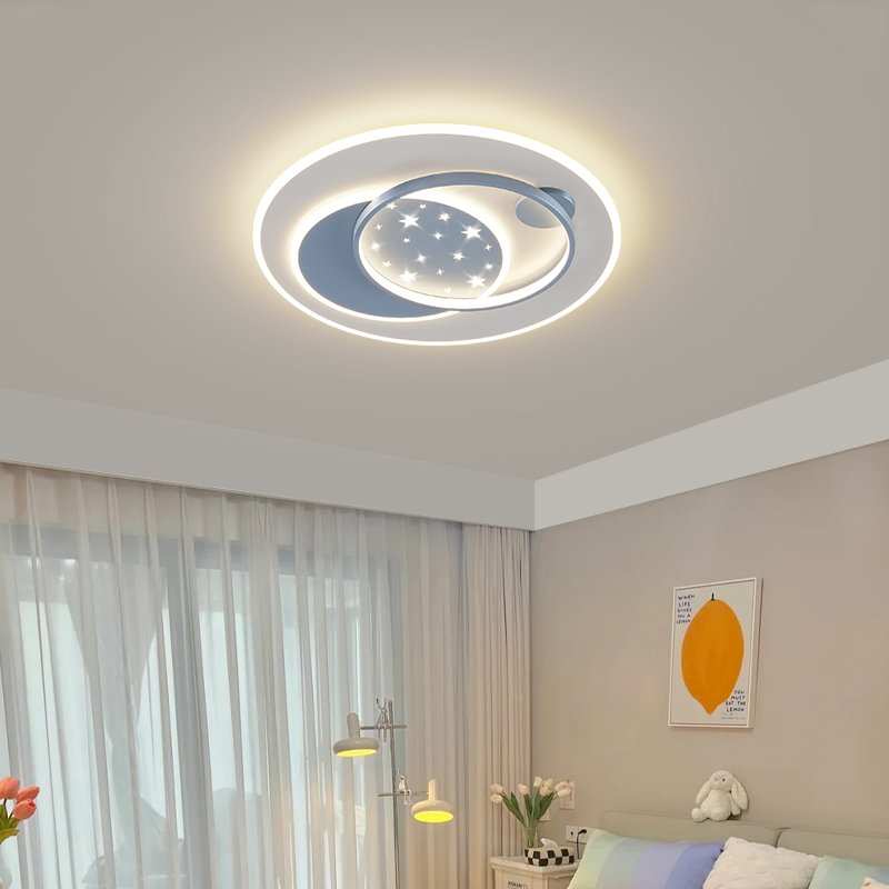 Modern Nordic Simple Star LED Ceiling Lights Creative Romantic Decorative Design for Bedroom and Living Room