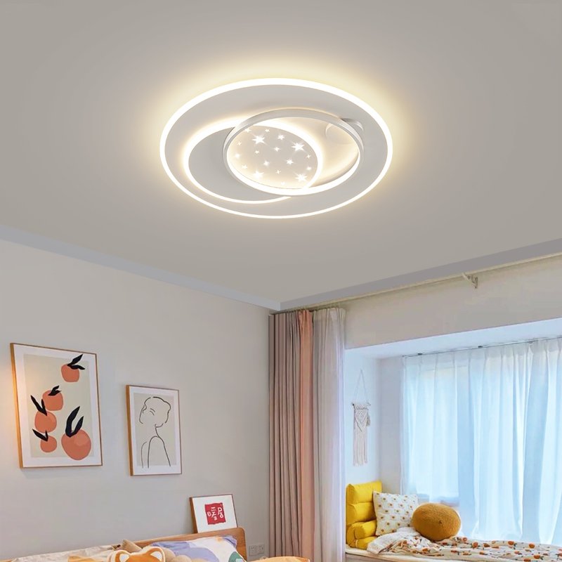 Modern Nordic Simple Star LED Ceiling Lights Creative Romantic Decorative Design for Bedroom and Living Room
