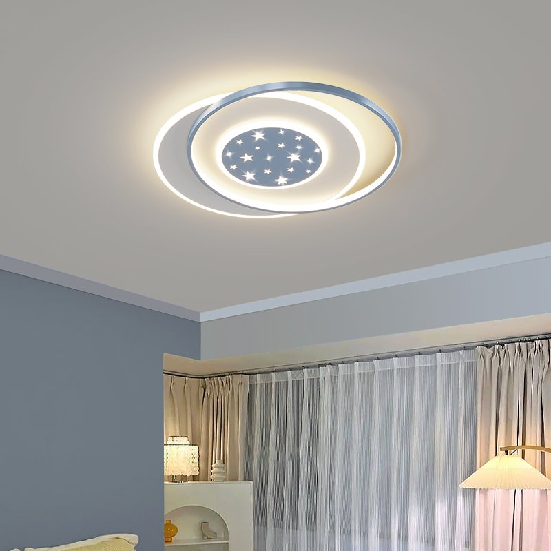 Modern Nordic Simple Star LED Ceiling Lights Creative Romantic Decorative Design for Bedroom and Living Room