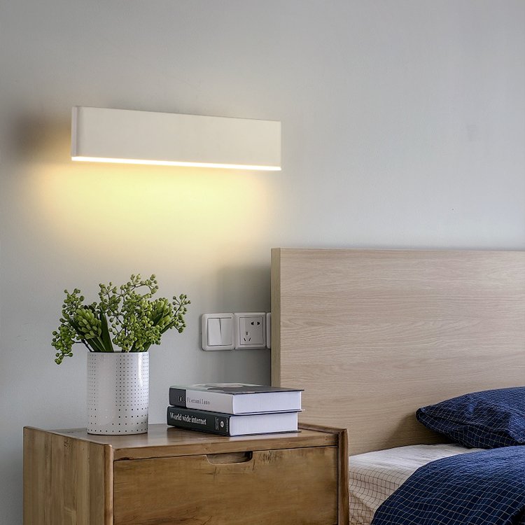 wholesale Nordic bedroom bedside wall lamp living room corridor study reading wall lamp simple modern hotel room rotating lamp
