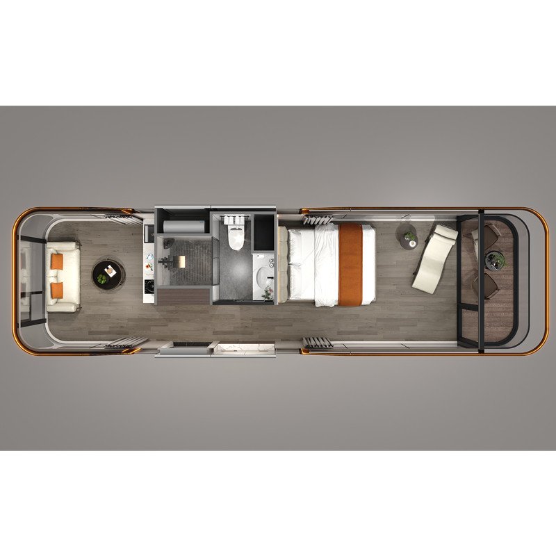 Economic Prefab Prefabricated Modern Container Coffee Shop Home Comfortable Container Book Store Space Capsule House