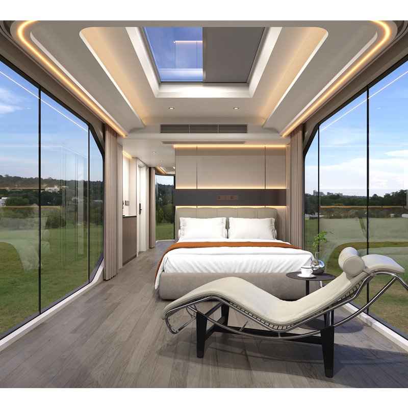 Economic Prefab Prefabricated Modern Container Coffee Shop Home Comfortable Container Book Store Space Capsule House