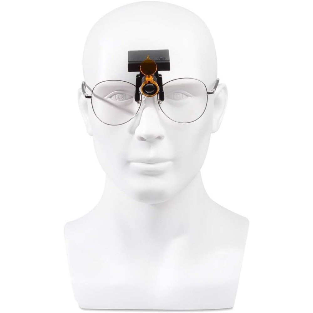 Dental head led light 5W 180 degree rotary angle adjustable brightness dental loupe head light