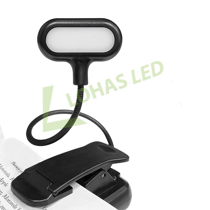 LOHAS 14 LEDs Book Light USB Book Reading Lamp 4 Brightness Dimmable Flexible Book Lights for Kids Students