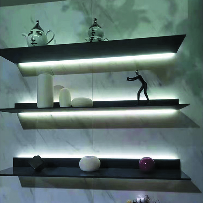 High Quality Multi-Purpose Aluminum Book Shelf Display Shelves Cabinet For Books Led Light Strip Display