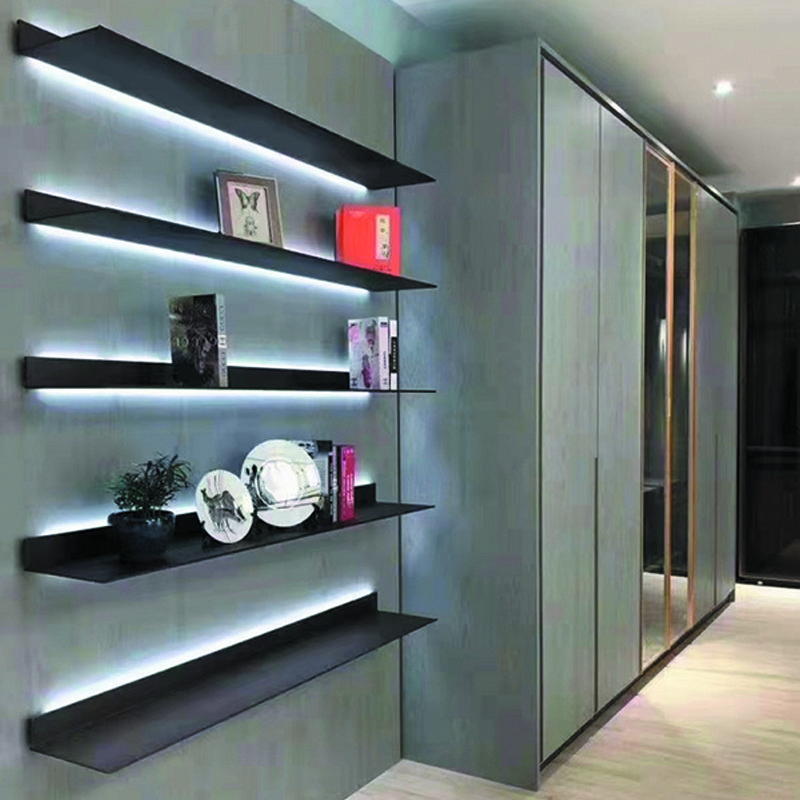 High Quality Multi-Purpose Aluminum Book Shelf Display Shelves Cabinet For Books Led Light Strip Display