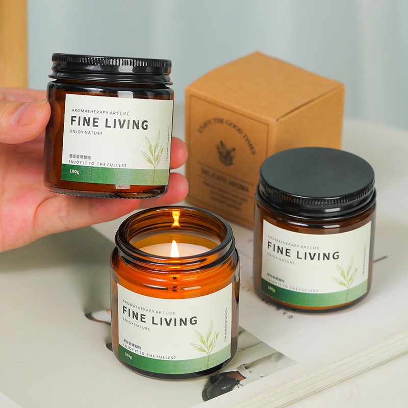 Custom Label Luxury High Quality Trendy Candles With Jar Box Scented Soy Wax Candles For Birthday Valentines Gift Candle