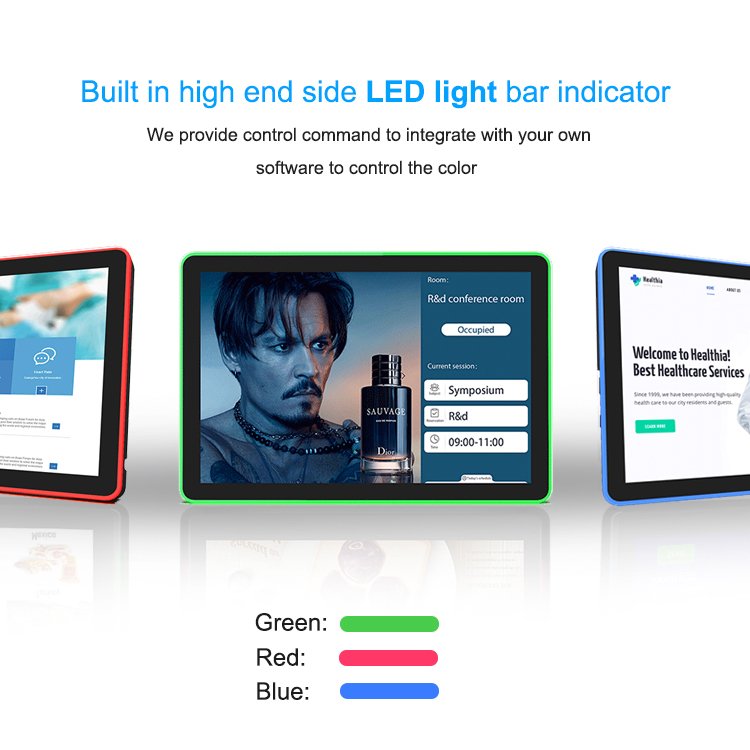Android 13.3 Inch Wall-Mounted Poe Kiosk Touch Screen Monitor Capacitive Digital Signage for Retail Stores Education Subways
