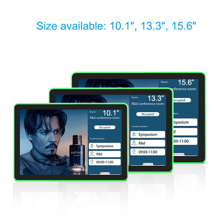 Android 13.3 Inch Wall-Mounted Poe Kiosk Touch Screen Monitor Capacitive Digital Signage for Retail Stores Education Subways