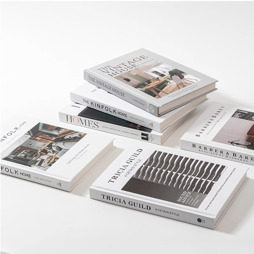 English Simple Modern Simulation Book Model House Sales Office Living Room Study Coffee Table Decorative Book Ornaments