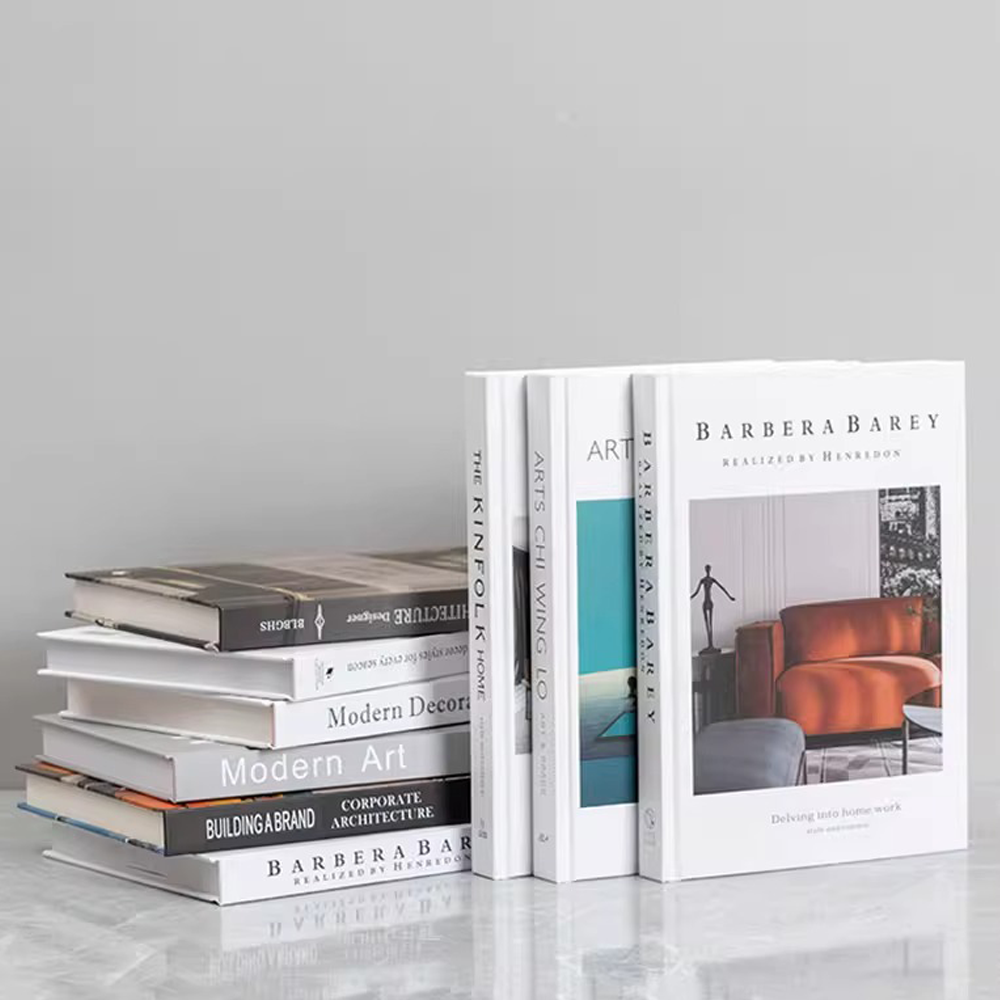 English Simple Modern Simulation Book Model House Sales Office Living Room Study Coffee Table Decorative Book Ornaments
