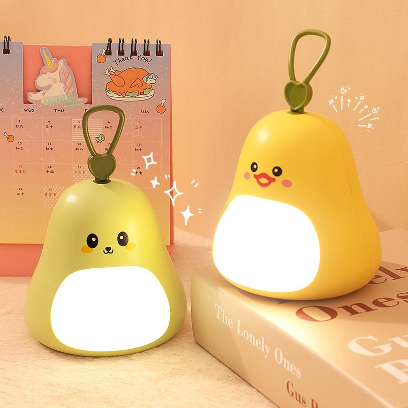 Lovely Cute LED Mommy Night Light Animal Nursing USB Rechargeable RGB White Book Reading Lamp with Hook for Kids Children