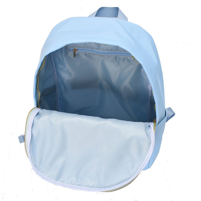 Kaijie Unisex School Backpack Fashionable Nylon Letter Pattern Zipper Waterproof Oxford Polyester Book Bag Kids Teens Factory
